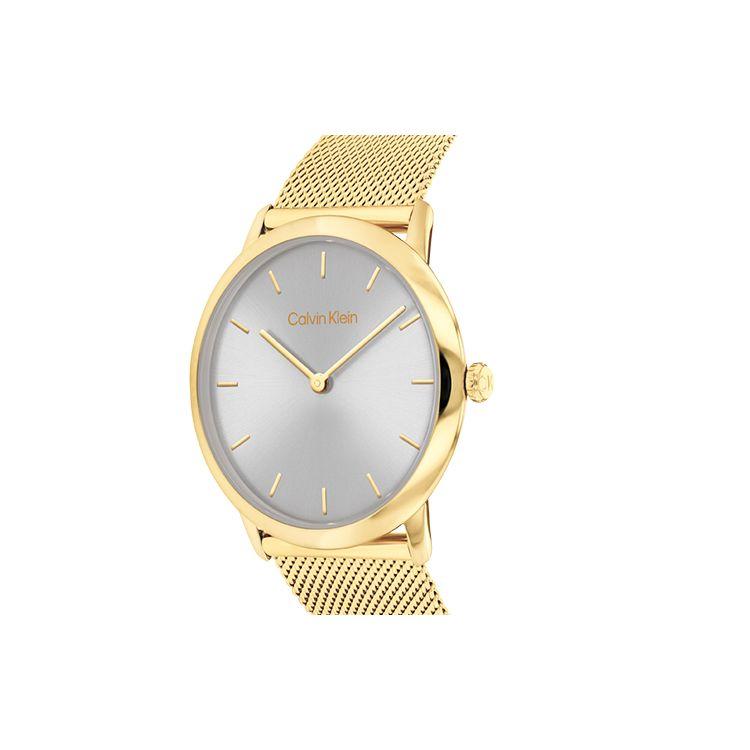 Calvin Klein Quartz Watch Steel Bracelet Silver Dial 30 Meters Water Resistant Unisex Watches 25300003