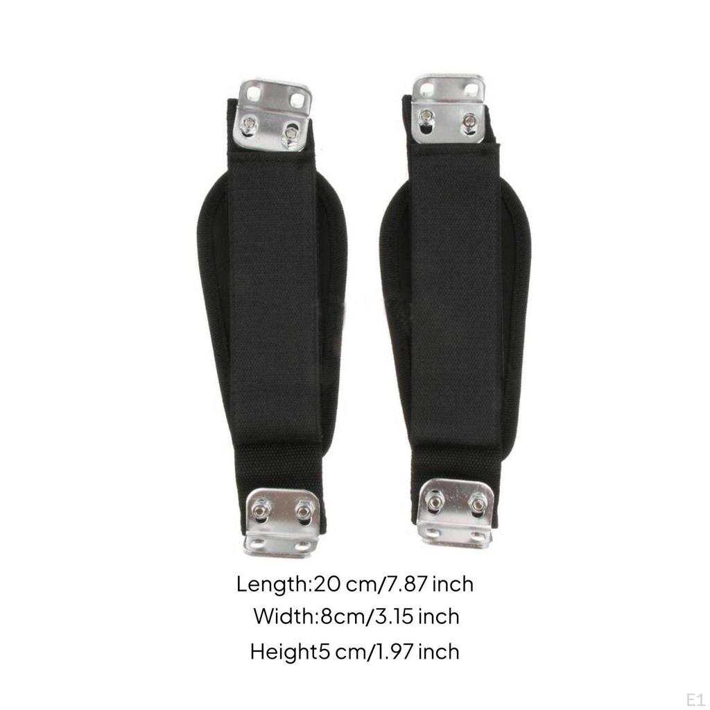 2 Pieces Binding Strap Foot Strong Metal Mount Rough Terrain Board