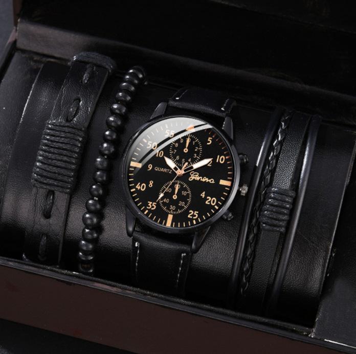 Men'S Versatile Fashion Watch Business Two Eyes Watch Watch