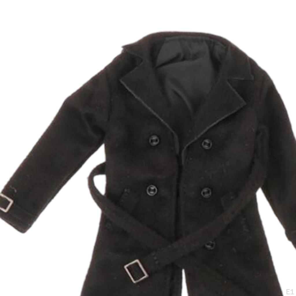 1/12 Männlicher Trenchcoat Actionfiguren Windjacke Figuren Outfit Kostüm für 6 Zoll
