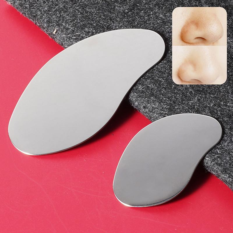 Beauty Tools Hair Follicle Acne Cleaning Scraper Stainless Steel Blackhead Shovel Face Tighten Skin Massage Guasha Skin Care