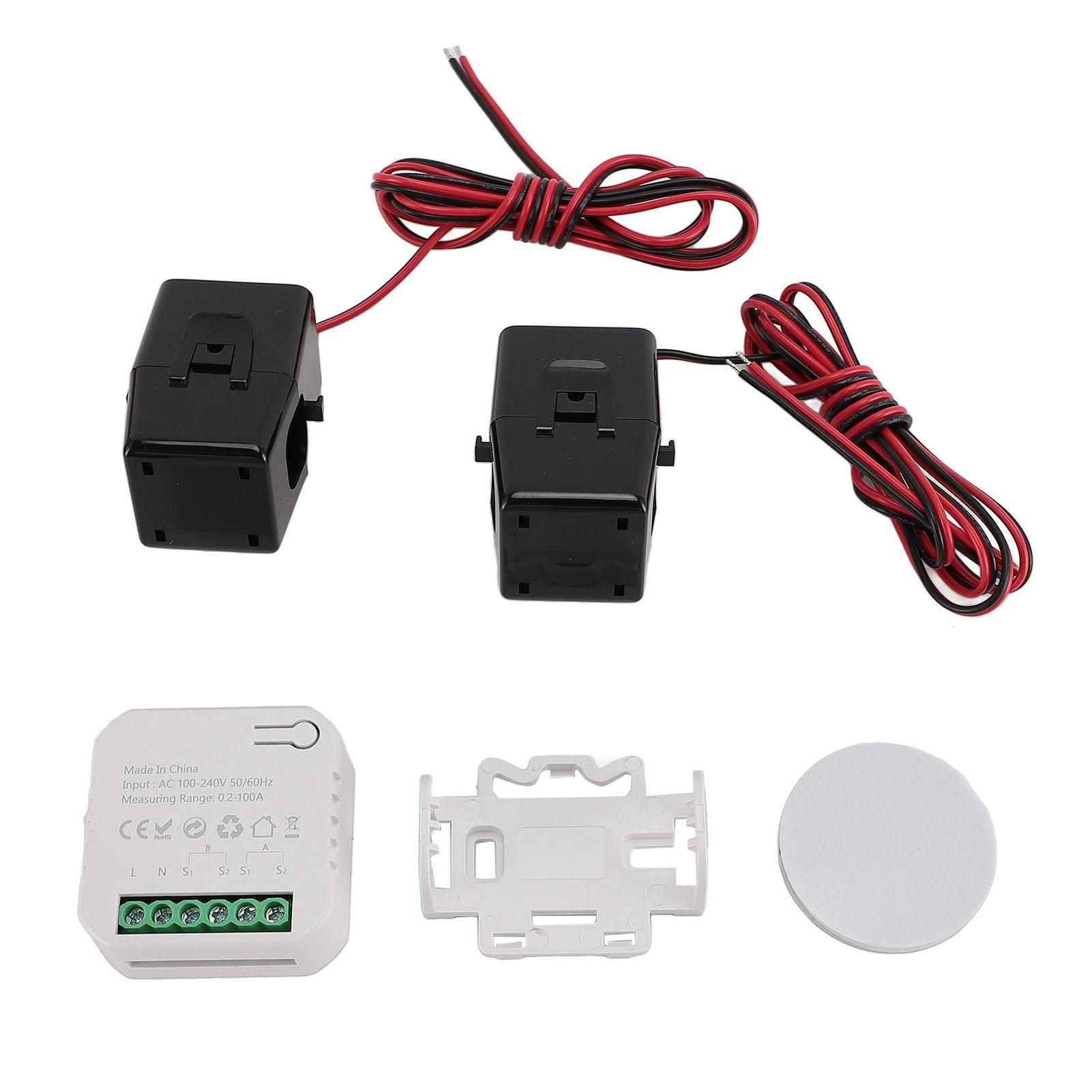 

Smart Energy Meter 2 Way Clamp Type WiFi Smart Home Electricity Consumption Meter with Current