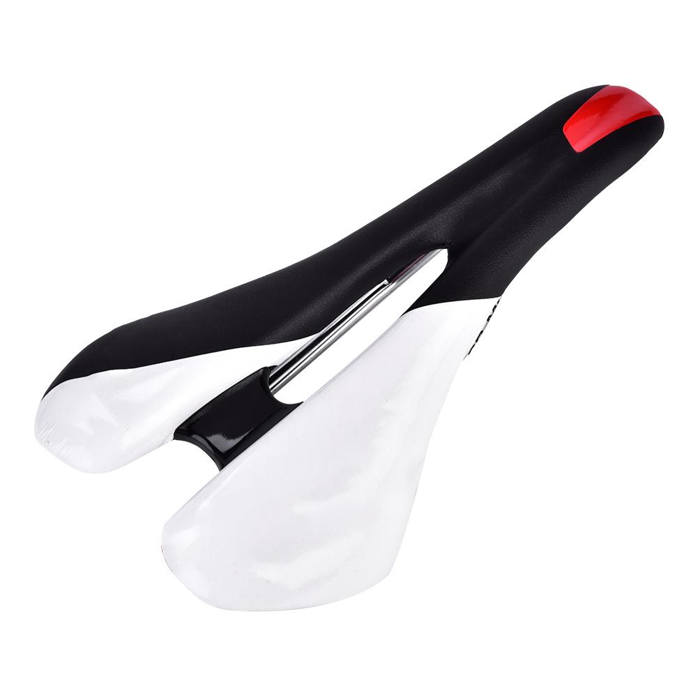 PU Lther   Cycling St Cushion Saddle For Mountain Road Bike(Red & Black)