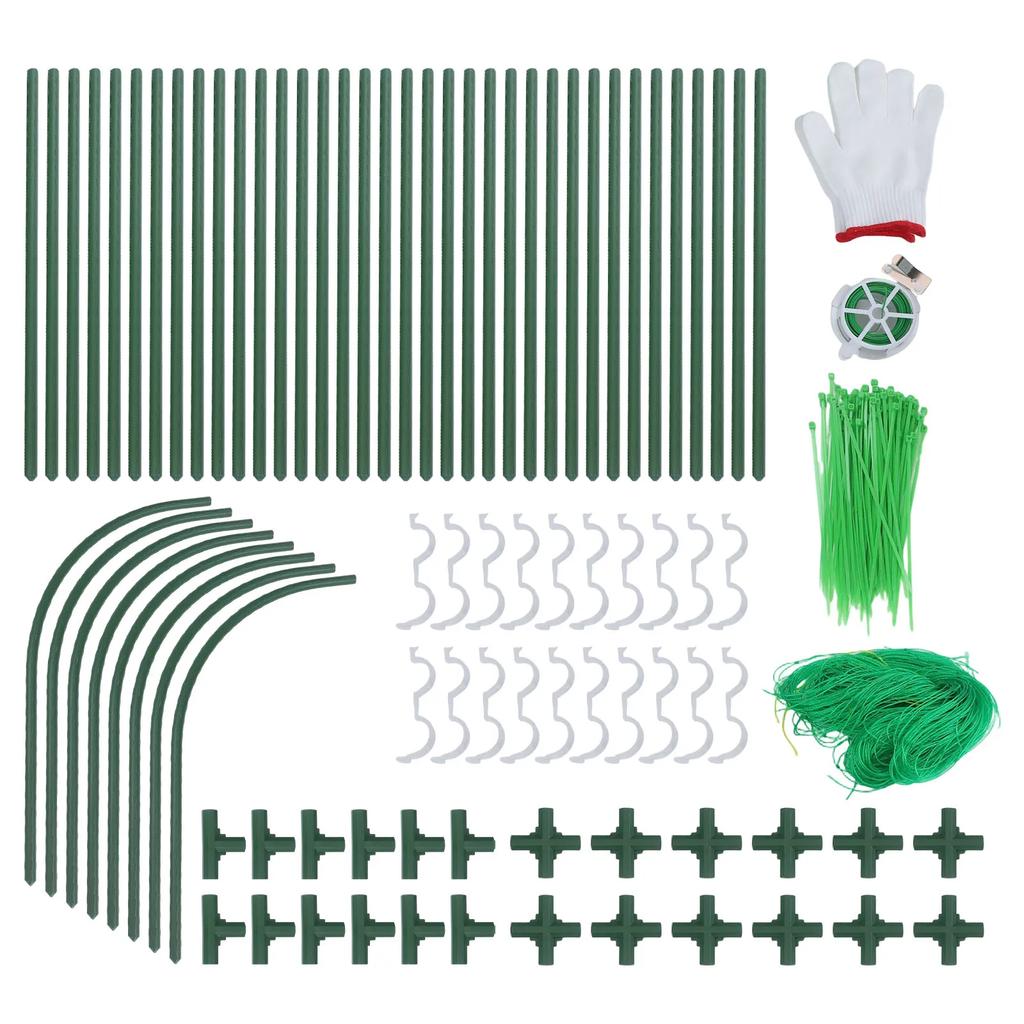 Raised Bed Support Climbing Bracket Cucumber Trellis For Raised Bed U-Shape Garden Trellis For Climbing Plant Cages & Suppot