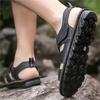 2025 Summer Men's Soft Sole Non-slip Leather Sandals – Youth Beach & Driving Footwear