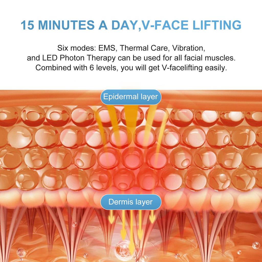 EMS Facial V-Line Massager: Microcurrent Lifting Beauty Mask