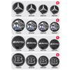 C200 E200 2025 New For Mercedes Benz 56mm 60mm 65mm 75mm Car Wheel Center Hub Caps Cover Rim Exterior Sticker For Mercedes Benz