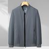 Men's High-Quality Wrinkled Jacket - 2026 Spring/Autumn Stand Collar Casual Style