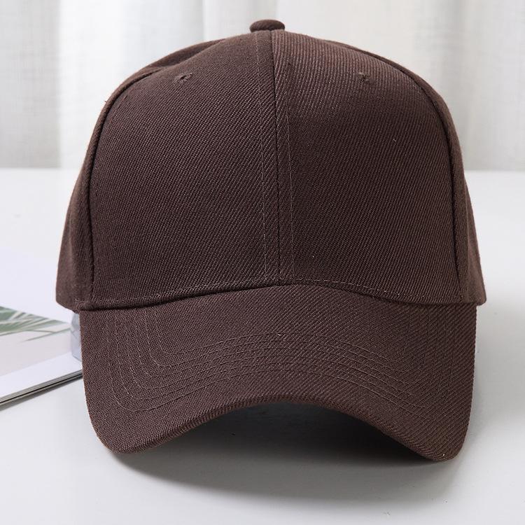 New women's baseball cap fashionable and simple pure cotton color neutral couple duckbill caps truck driver dad hat