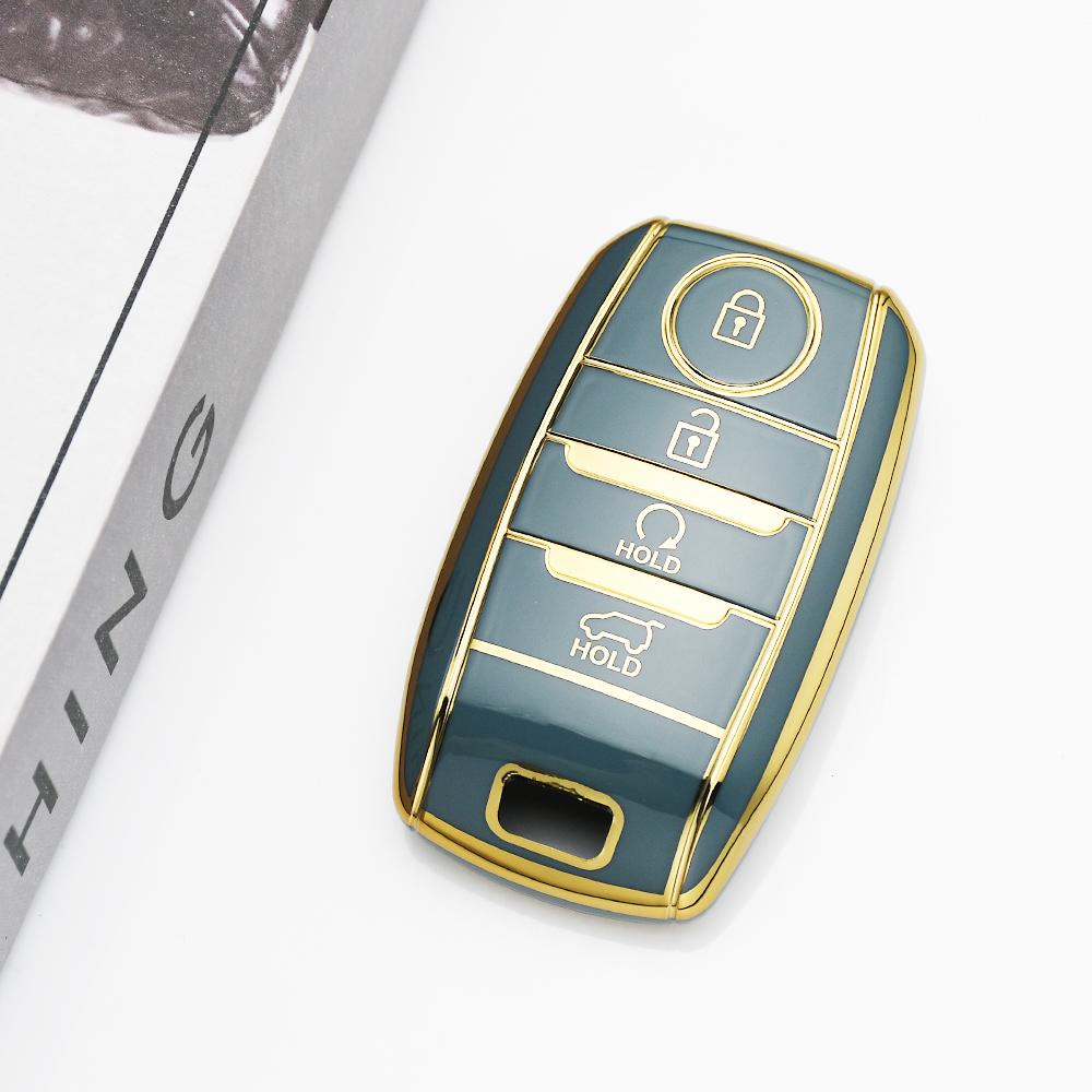 4 Buttons Auto Keyless for Kia Rio Rio5 Sportage R K3 KX3 K4 K5 Ceed Sorento Cerato Optima TPU Car Key Case Shell Fob Cover
