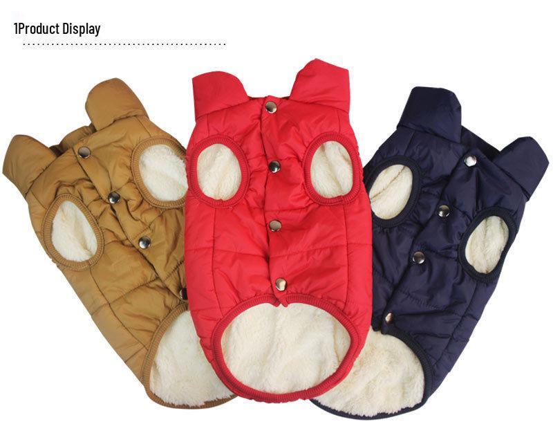 Verdickter Baumwollmantel für große Hunde - Herbst/Winter Haustierweste