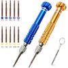 ESINAM Portable Glasses Screwdriver for Eyeglass Repairing, 13 In 1 Mutifuntional Precision Screwdriver Set for Sunglasses,Watch, Laptop,