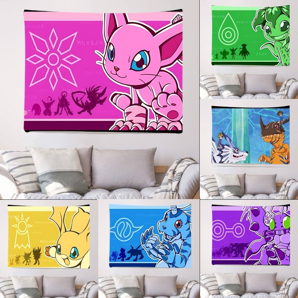 DDigimon AAdventure Flag Flags Personalized Items Flags For Bedrooms Home Tapestry