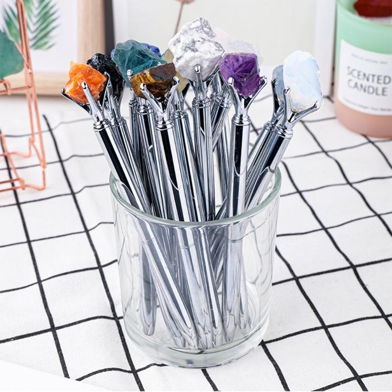 Black Ink Ballpoint Pen Natural Stone Ballpoint Pen Writing Pen Gift Pen Stationery Pen School Office Supplies