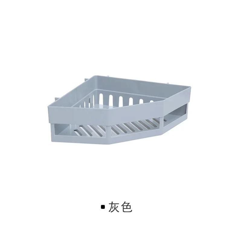 Bathroom Shelf Punch-free Wall Mounted Shampoo Storage Rack for Holder Square Aluminum Bath Organizer Accessories