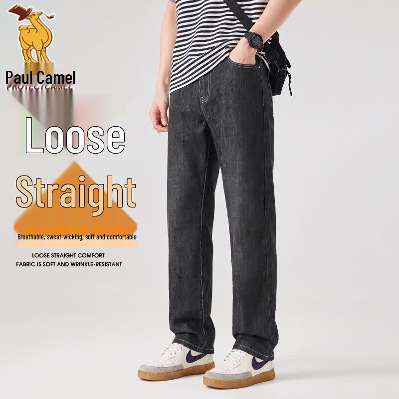 Paul Camel Men s Loose Straight Casual Jeans 34