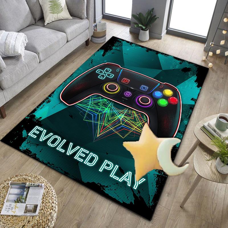 Player Control Duel Office Rug Chair Mat, Entryway Carpet, Suitable for Front Door, Bedroom, Living Room, Desk, Holiday Gift