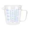 Heat Resisting Glass Measuring Cup Milk Scale Measuring Jug with Lid Kitchen Utensil(500ml )