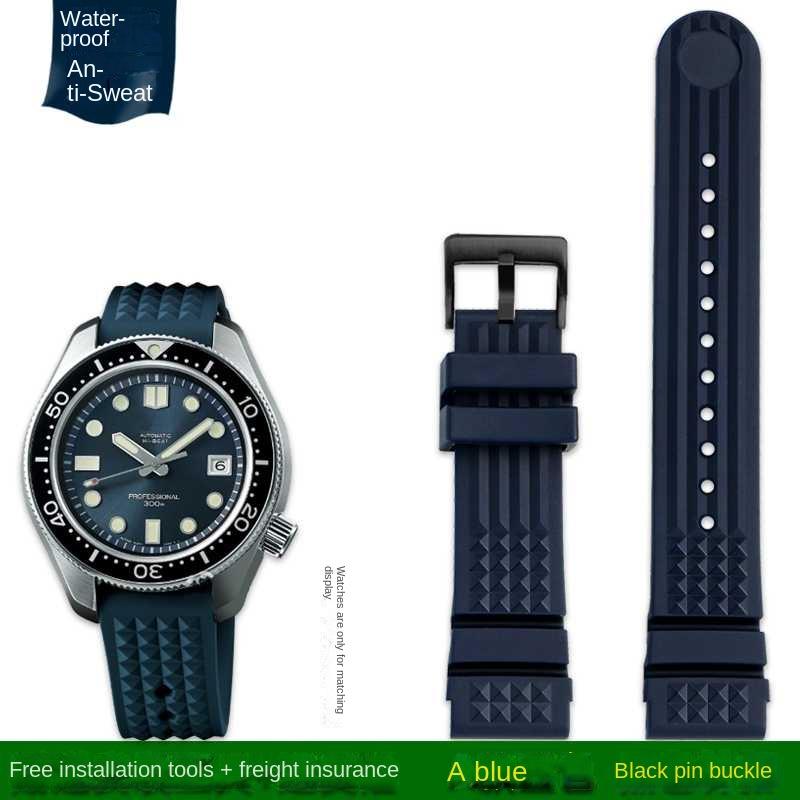 Geeignet für Seiko PROSPEX Vorfahren mm Serie Nachbildung SLA017J1 SLA039J1 Silikon-Gummi-Uhrenarmband 20mm 22mm