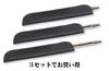 Takizawa Z66 All-Silver Hexagonal Knock Metal Mechanical Pencil with Stylish Synthetic Leather Pen Case Set (3-Pack) T23-LS042-Z66SS-3
