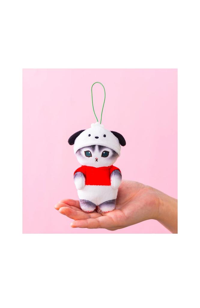 Official Shark Nyan Collaboration Plush Mascot 9cm Keychain, Approx. (Pocha)