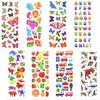 Meafeng 3D Stickers for Kids & Toddlers 24 Sheets 550+ Puffy Stickers Variety Pack with Animals, Numbers, Fruits, Fish, Dinosaurs, Cars & More for