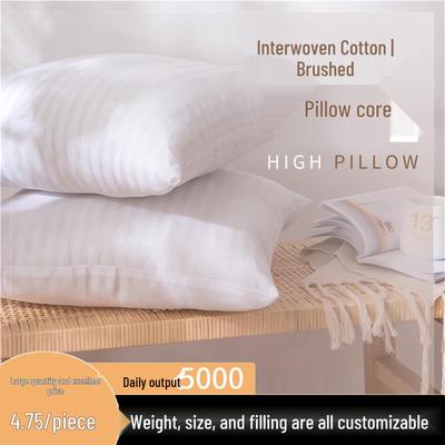 Brushed Fabric Square Lumbar Pillow Core with PP Cotton