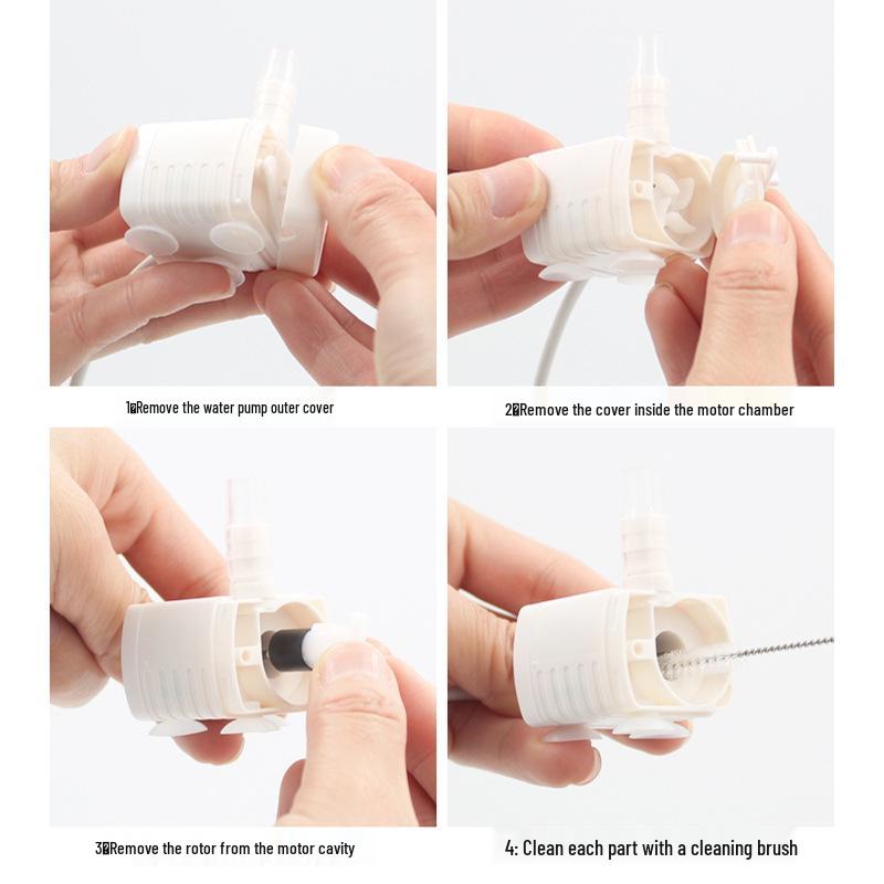 Anti-Trockenlauf Haustier-Trinkbrunnen mit Licht - 5V1A DC-Pumpe für Katzen