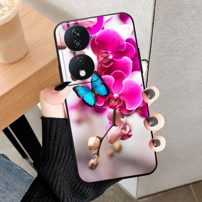 For Honor 90 Smart Phone Case Fashion Back Cover For Honor X7B Play 8T 50 Plus 5G Case Soft TPU Silicone Shell Funda Coque