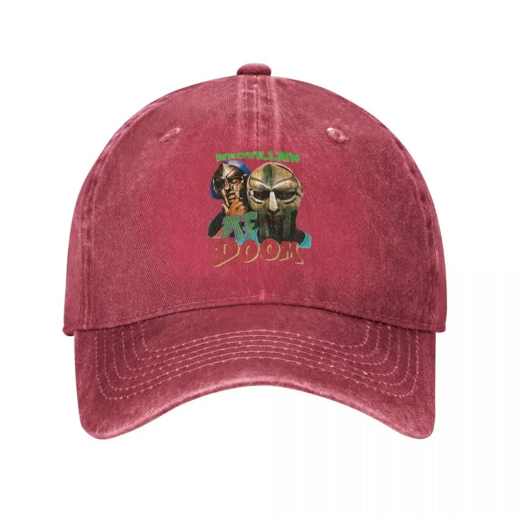 MF Dm Madvillain Vintage Retro s Unisex Women Baseball Caps Distressed Denim Washed Hats Cap Casual All Seasons Travel Sun Cap