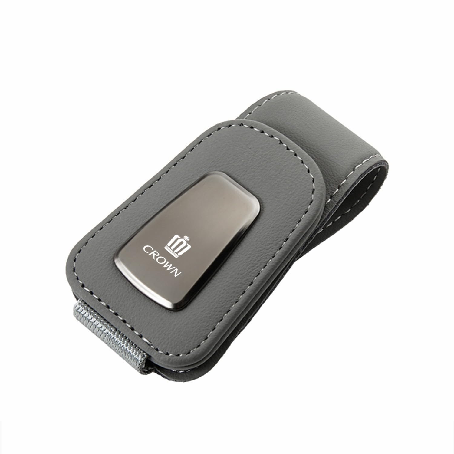 

Hunesuru Автомобильный солнцезащитный козырек Зажим для очков, CROWN Корона, Кожаный автомобильный зажим для очков, Хранение солнцезащитных очков,