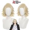 Tokyo Revengers Sano Manjiro Mikey Golden Hairpiece Cosplay Wig For Halloween Carnival Props