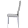 6 X VERUM Chair, Gray Eco-leather