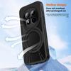 For Xiaomi Redmi Note 15 Pro 5G (Global) Case Magnetic Kickstand Hollow Heat Dissipation Silicone + PC + Metal Bumper Phone Cover