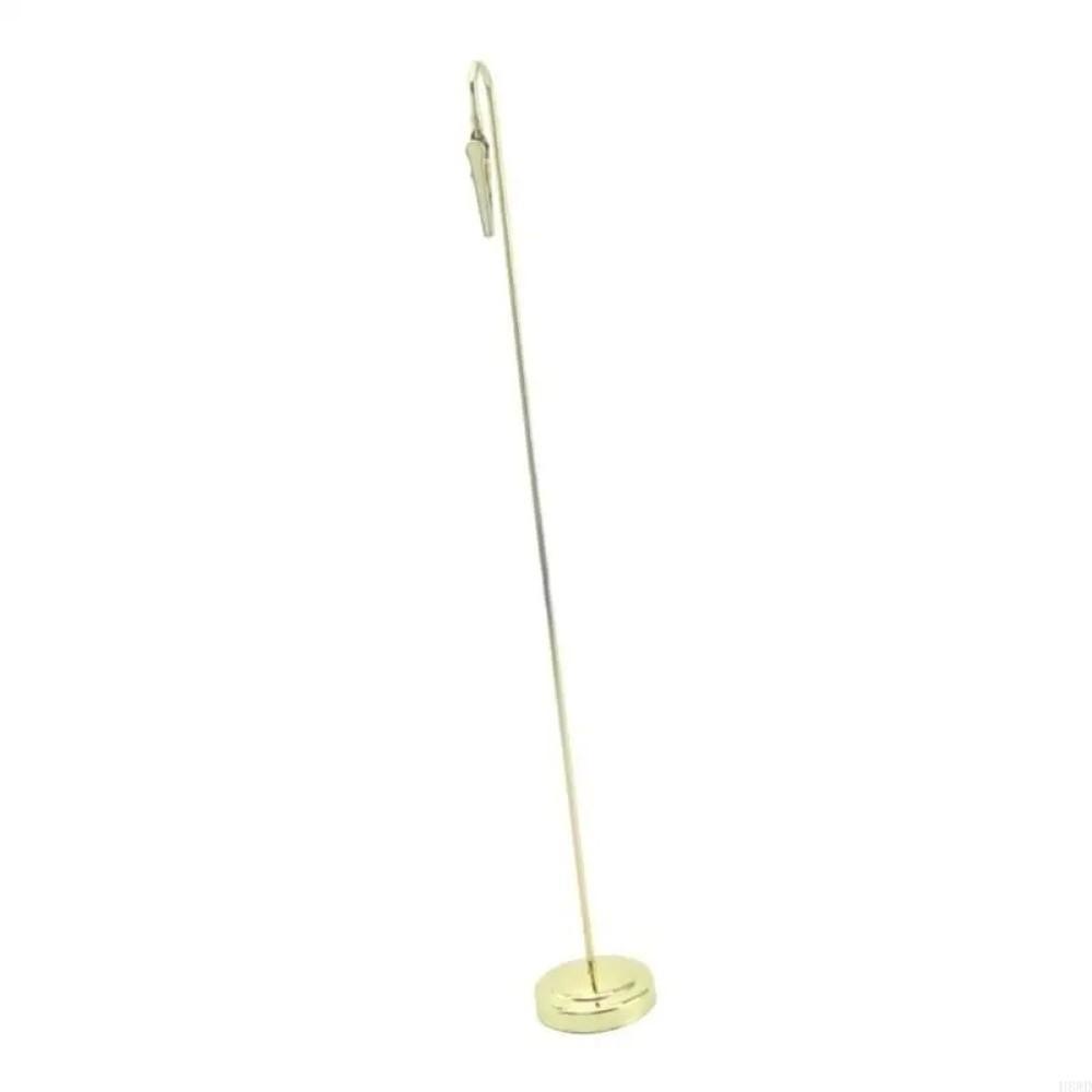 Sturdy Construction Memo Clip Holder Metallic Photo Clip Stand Wedding Supplies
