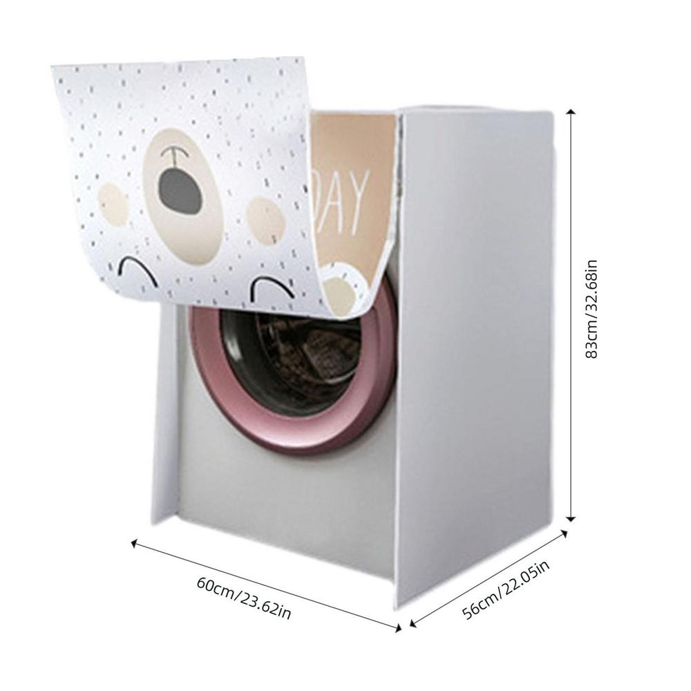 Washing Machine Cover Waterproof Sunscreen Protector Dryer Case Box Drum Washing Machine Protective Cover Universal Dust Cover