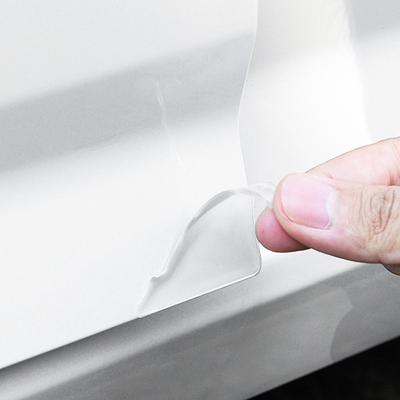 2 Stück Kohlefaser Türschutz - ABS Kollisionsschutz für Autoecken, Silikon Kratzschutz Aufkleber mit Anti-Fading