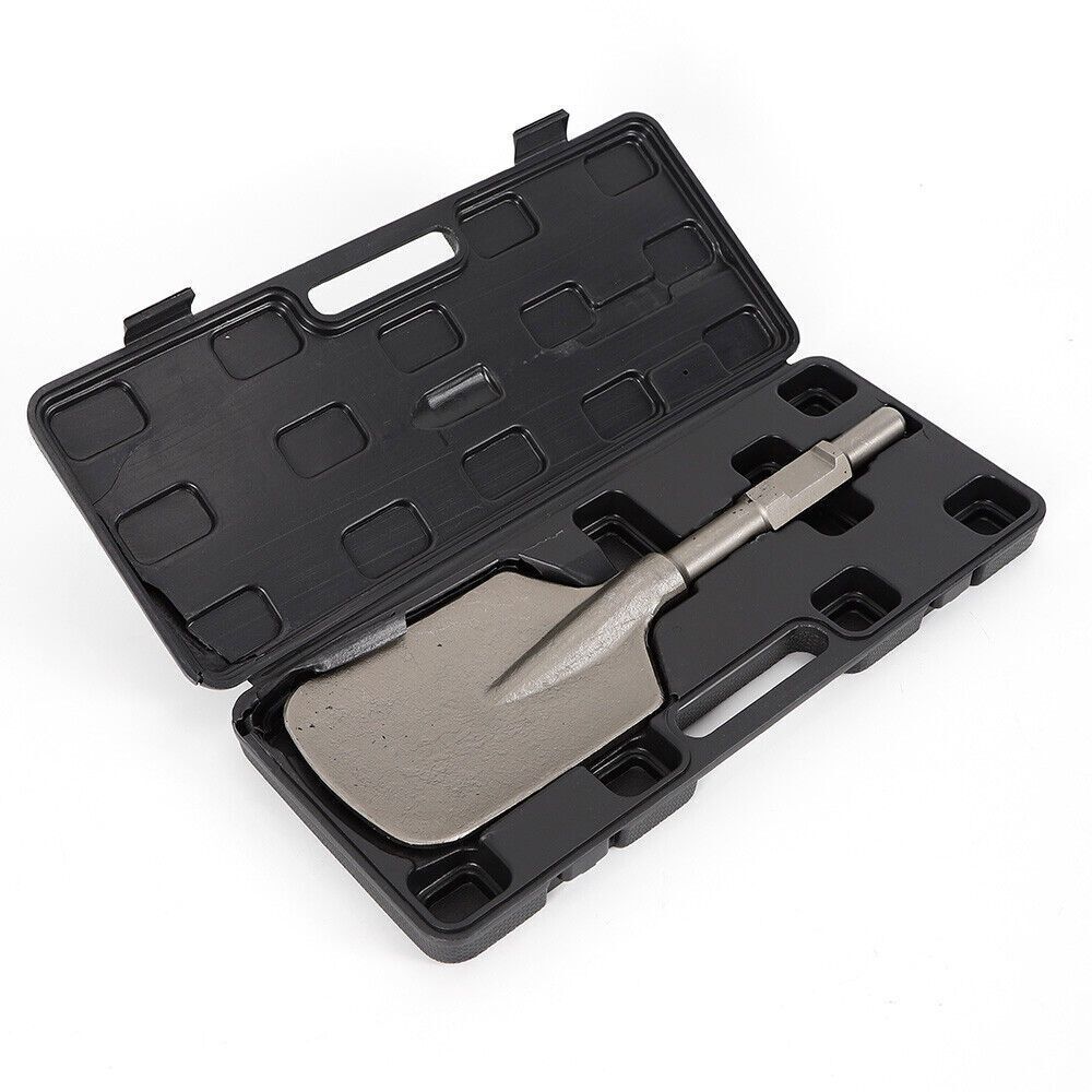 1 PC Electric Hammer Breaker Clay Spade Shovel Chisel Cutter Chisel Extra Wide Pointed Chisel Tipped 1-1/8" Hex Shank