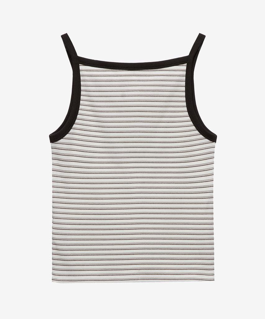 MIND BRIDGE WOMEN [W] Boat Neck Ribbed Stripe Top - 2 Colors