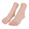 Silicone Foot Model Soft Touch Flexible Joint Positioning Realistic Mannequin Foot for Nail Art Jewe
