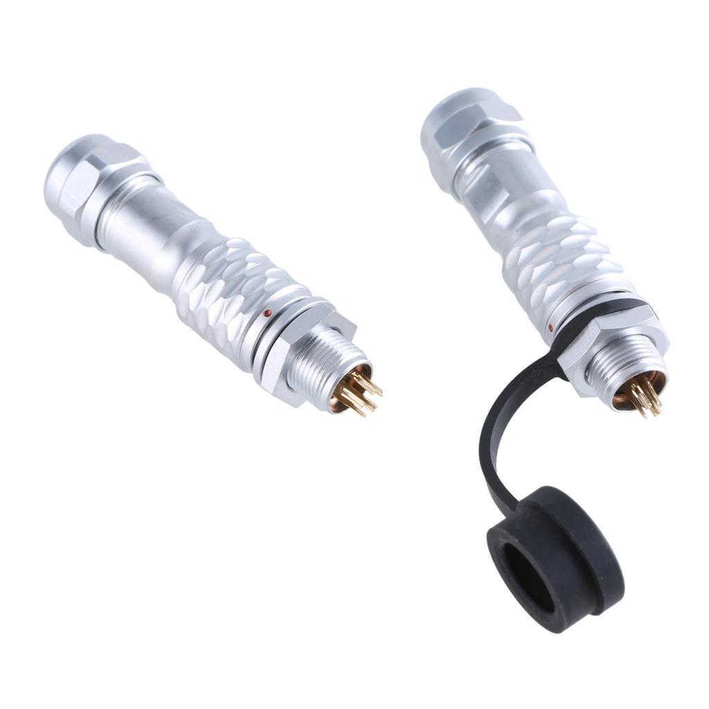 SF10 Industrial Connector Waterproof Plug and Socket Set Metal Connectors Set Male Female Push Connectors Pair 2-5pin