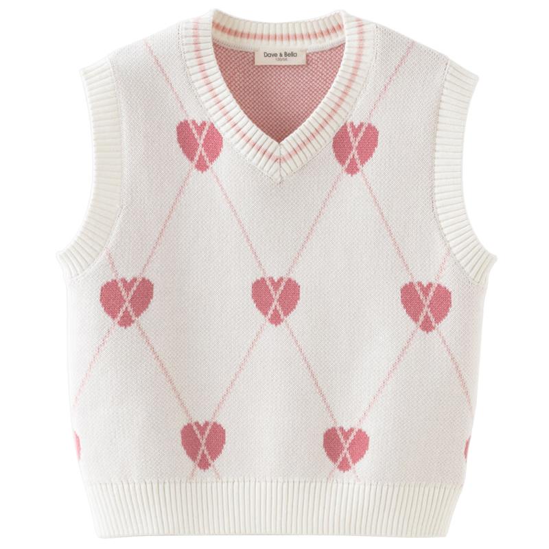 DAVE & BELLA Girls' Autumn Knitted Vest