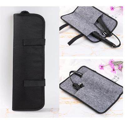 BEPAN Hair Straightener Storage Bag Curling Iron Carrying Case Hair Flat Iron Straightener Curler Iron Pouch Heat Resistant Mat Pad