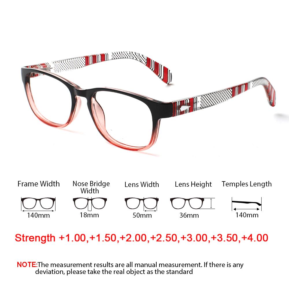 TUREZING Reading Glasses Women Men Fashion Print Frame Rectangular Sunglasses High Quality Prescription Eyewear