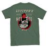 Lucifer's Hot Rod Shop - Back Print - Classic Crewneck T-shirt