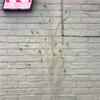 Lifelike Faux Branch Decorative Dried Artificial Twig Vine Stem for Garden Hotel Office Home Farmhouse Decor with Leaves White 55.1in