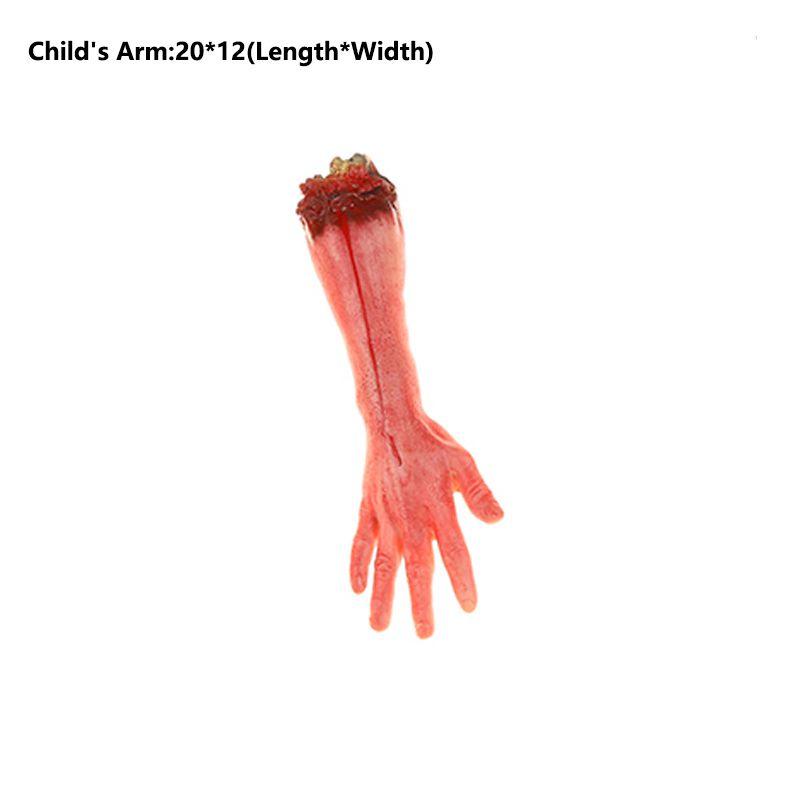 

Поддельное тело Хэллоуин Части Украшение Страшный реквизит Реалистичная отрубленная рука Кисть Вечеринка Child s Arm