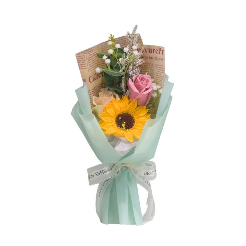 Soap Flower Petals Bouquets for Student Teacher Graduation Ceremony Thanskgiving