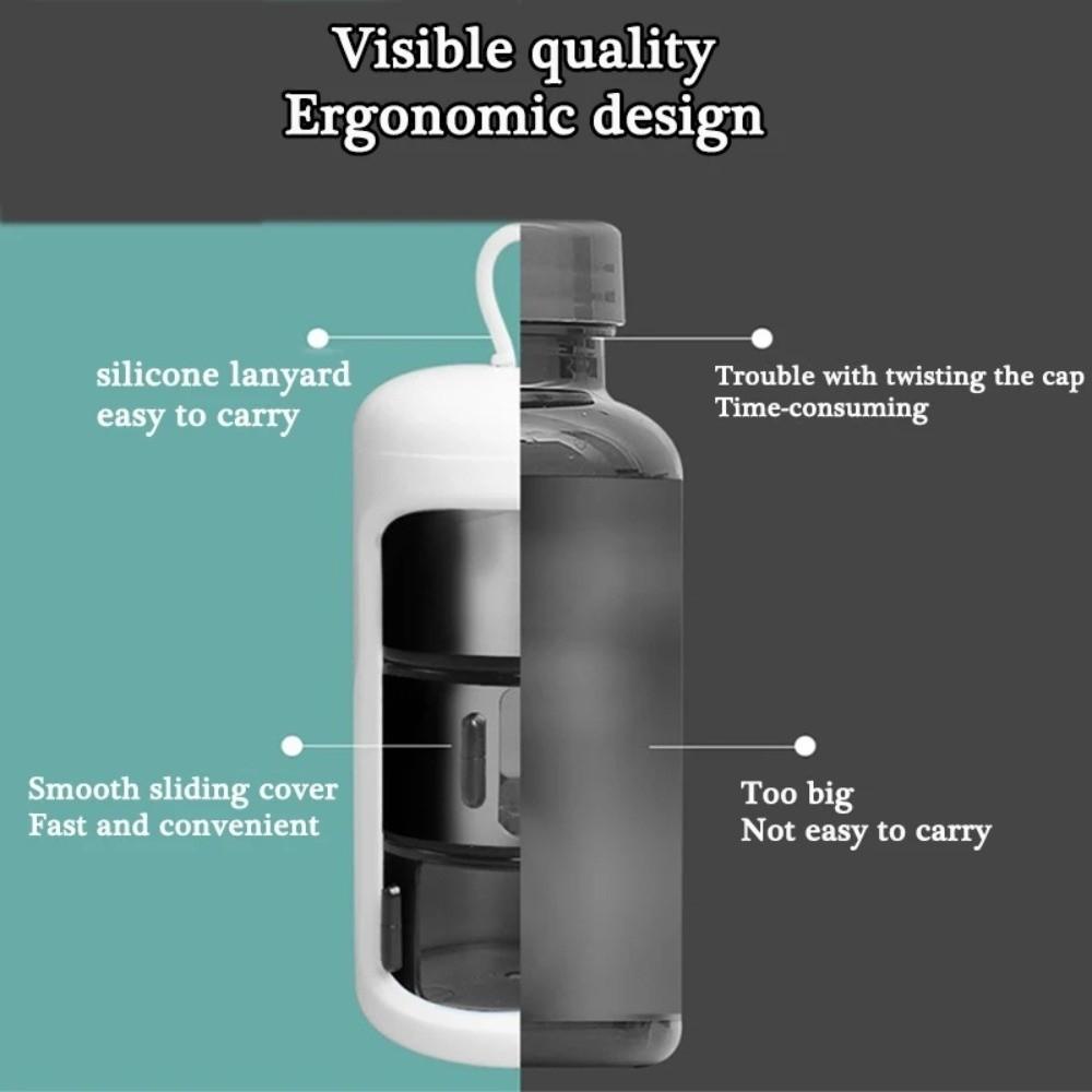 3 Grids Tablet Storage Container Plastic Medicines Dispenser Box Mini Pill Case