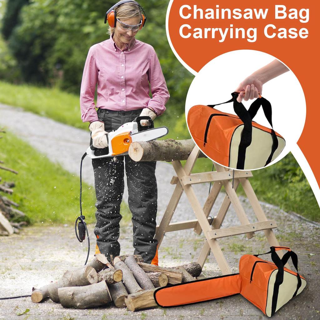 Chainsaw Bag Chainsaw Accessories Storage Case with Handle Spacious Electric Tool Carrier Chain Saw Holder for Home Pruning